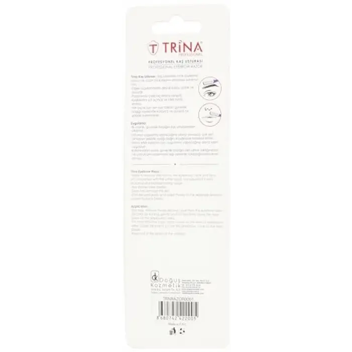 Trina Profesyonel Çelik 2li Kaş Usturası