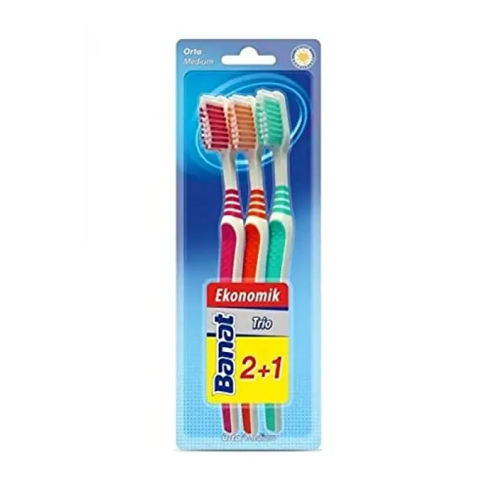 Trio 3lü Diş Fırçası Medium