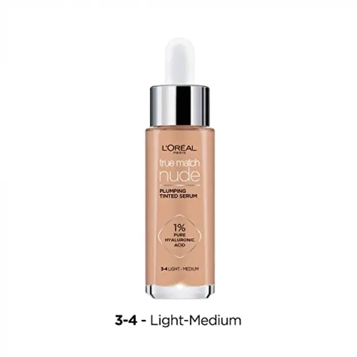 True Match Nude serum fondöten, 3-4 Light Medium, 30 ml