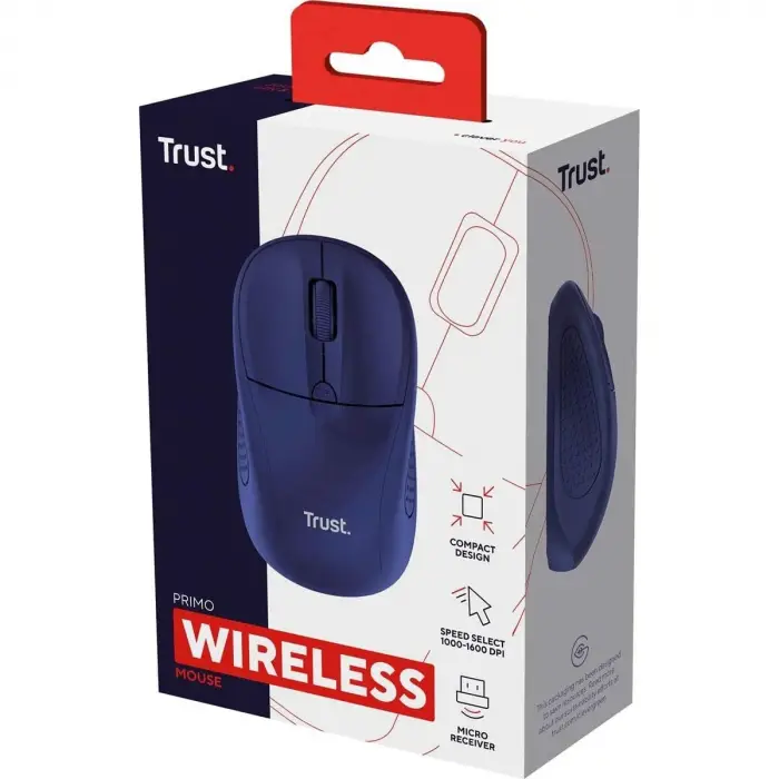 Trust 24796 Primo Kablosuz Mouse - Mavi