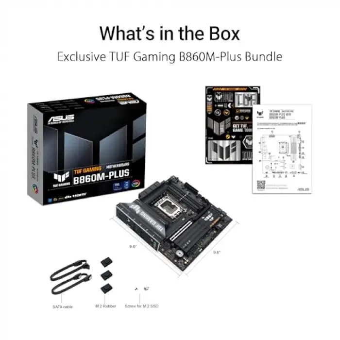 Tuf Gamıng B860M-Plus mATX Anakart, Intel LGA1851