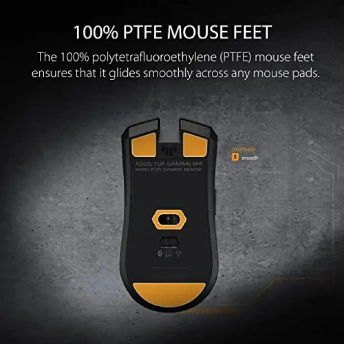 TUF M4 kablosuz oyun faresi | çift kablosuz mod - Bluetooth/RF 2,4 GHz, 12K DPI optik sensör, 6 programlanabilir düğme