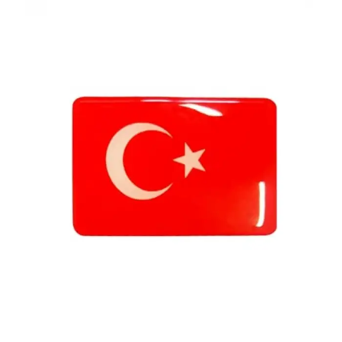 Türk Bayrağı 2li 3D Sticker