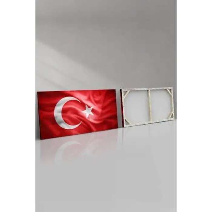 Türk Bayrağı Kanvas-canvas Tablo, 65 x 45