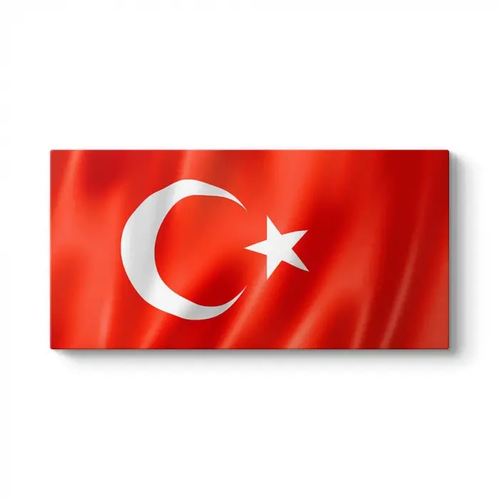 Türk Bayrağı Tablosu 80 x 40