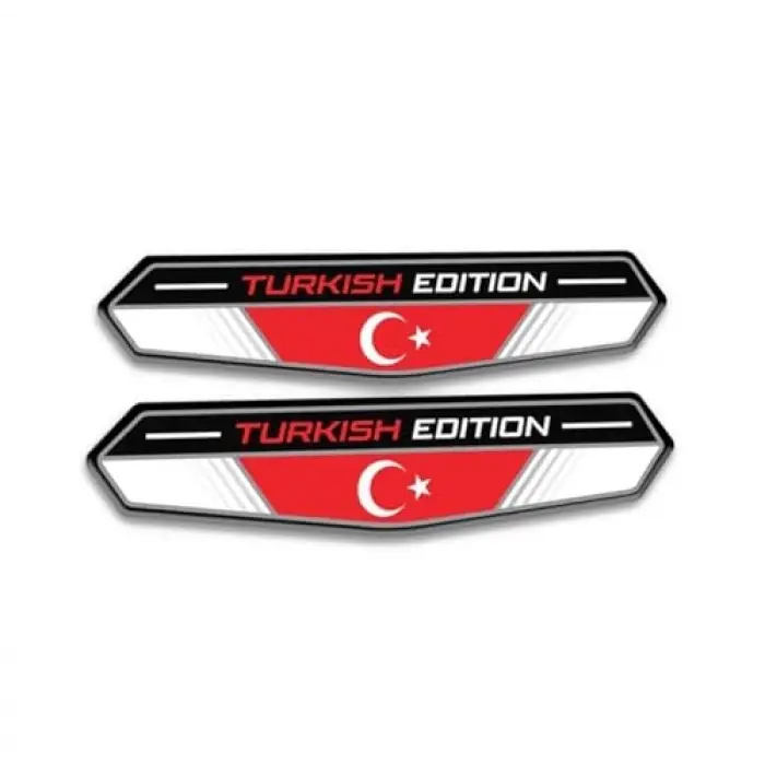 Türk Bayraklı Turkish Edition 3D Sticker