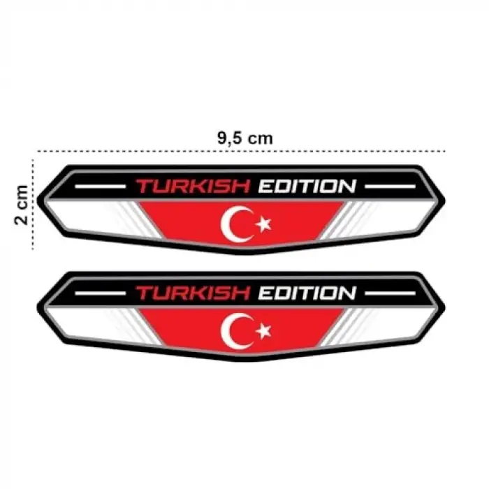 Türk Bayraklı Turkish Edition 3D Sticker