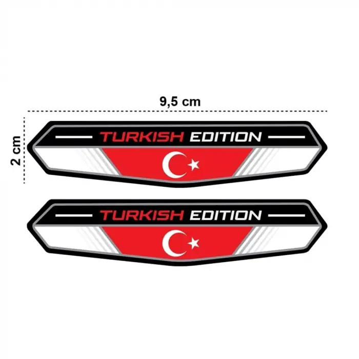 Türk Bayraklı Turkish Edition 3D Sticker