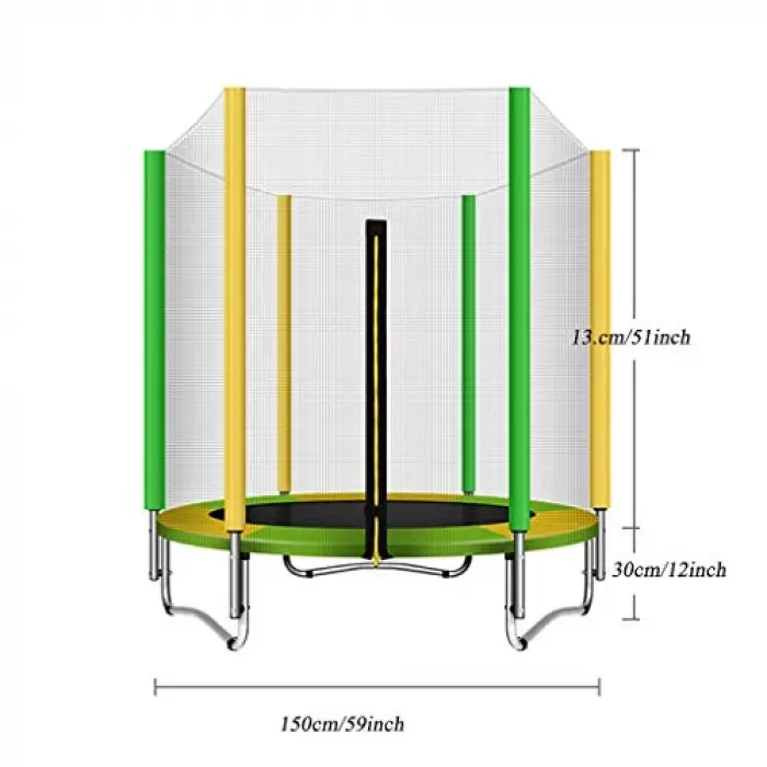 Türkiyede Tek Katlanabilir Trambolin Fileli Trambolin 140 Cm