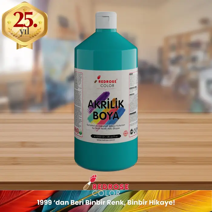 Turkuaz Akrilik Boya 1000 gr