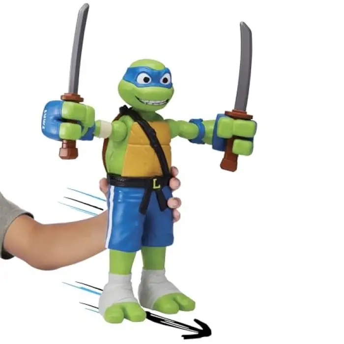 Turtles Giant Roll N Punch Leonardo, 12 İnç Ölçekli Figür