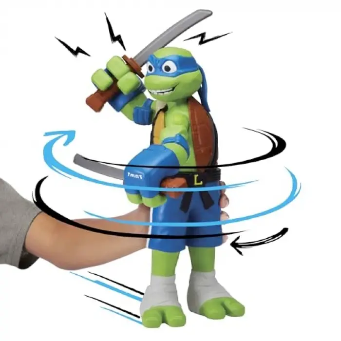 Turtles Giant Roll N Punch Leonardo, 12 İnç Ölçekli Figür