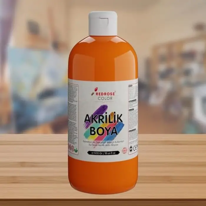 Turuncu Akrilik Boya, 500 g