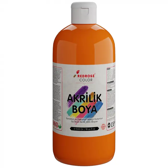 Turuncu Akrilik Boya, 500 g