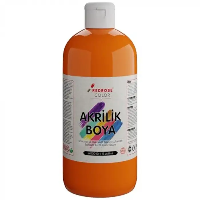 Turuncu Akrilik Boya 500 gr