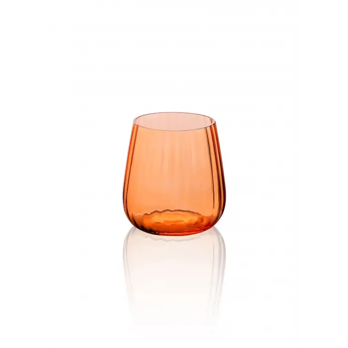 Turuncu Cam Su Bardağı, 450 ml, BRD0127