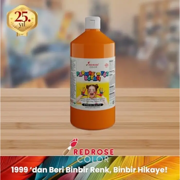 Turuncu Parmak Boyası, 1000 g