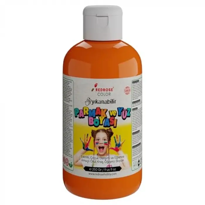 Turuncu Parmak Boyası 250gr