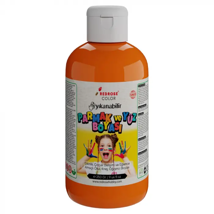 Turuncu Parmak Boyası 250gr
