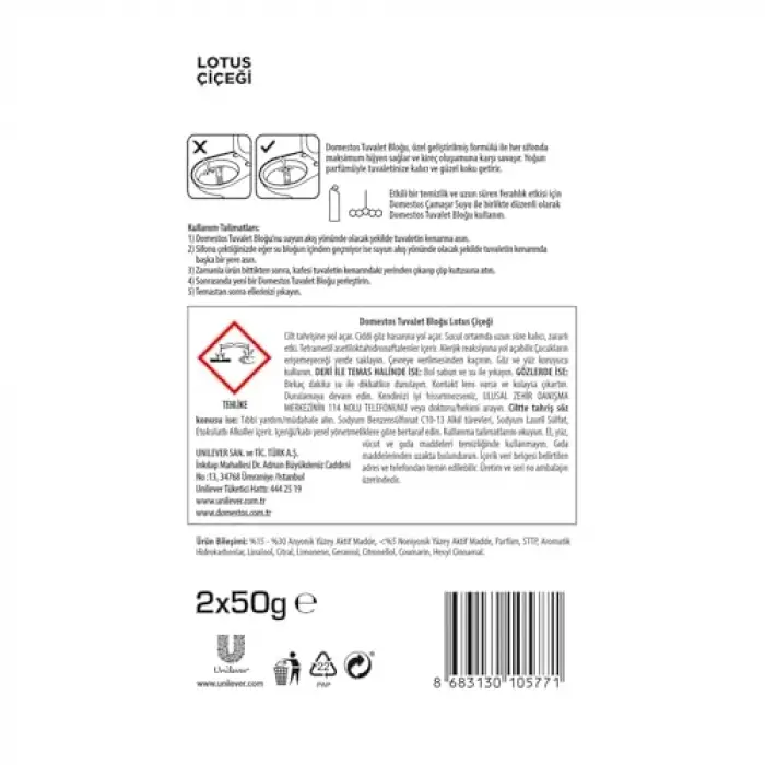 Tuvalet Bloğu Lotus Çiçeği 100 Gram