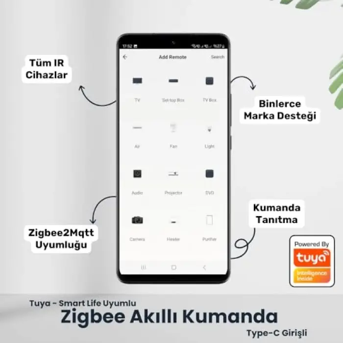 Tuya Zigbee IR Kumanda Kontrolcüsü