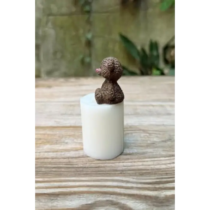 Tüylü Ayı Mini Silikon Mum Kalıbı