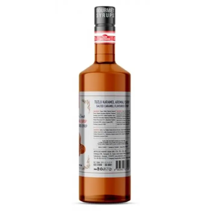 Tuzlu Karamel Aromalı Şurup 700 ML, Cam Şişe