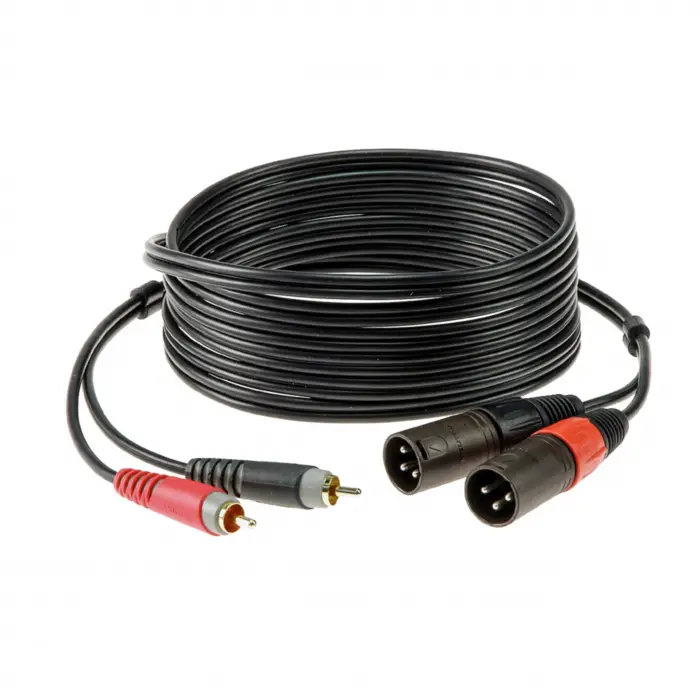 TwinKablo Siyah 2m 2x Rca - 2x Xlr Erkek