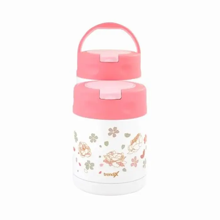 Tx-6129 Pembe Çelik Kaşık ile 500 ml İçli Termos