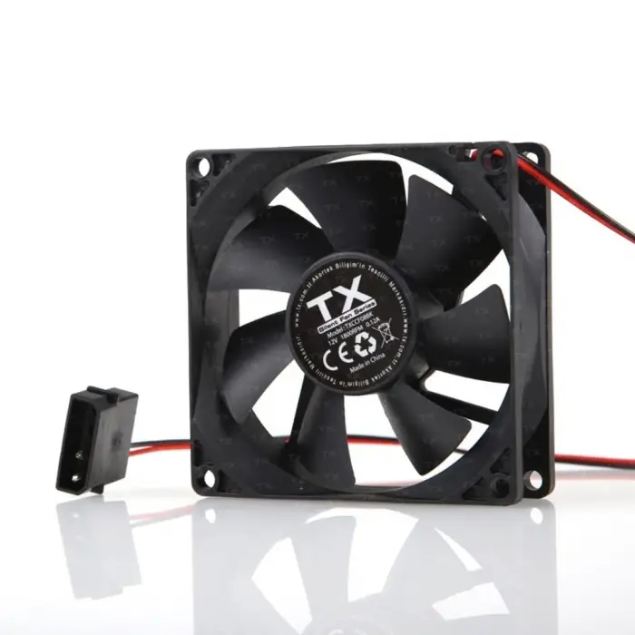 TXCCF08BK 8cm Siyah Kasa Fanı