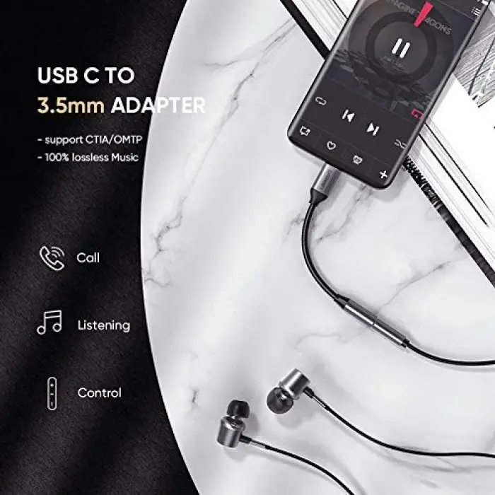 Type-C 3.5 mm Çevirici Aux Kablo