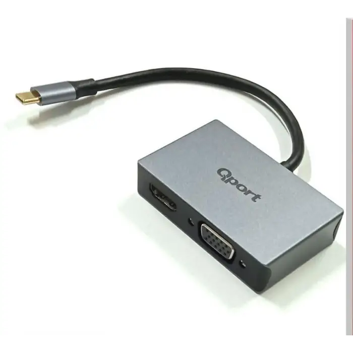 Type-C bağlantılı HDMI ve Vga görüntü dönüştürücü, Q-THV2