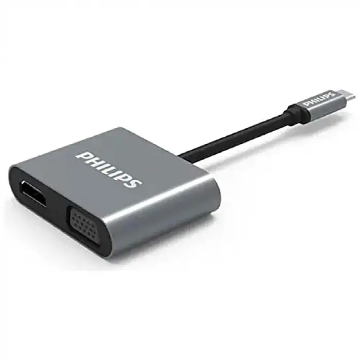 Type-C HDMI VGA USB Dönüştürücü Adaptör