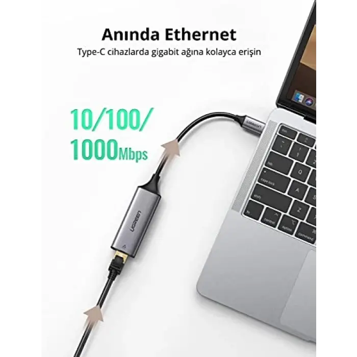 Type-C RJ45 Ethernet Dönüştürücü Adaptör