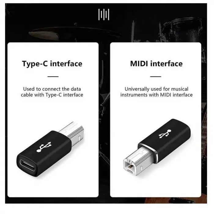 Type C To Usb B Midi Klavye Yazıcı Printer Çevirici Dönüştürücü Adaptör