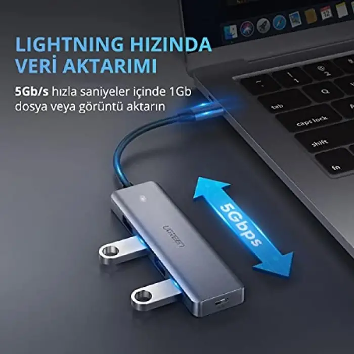 Type-C USB 3.0 4 Port USB Hub Çoklayıcı