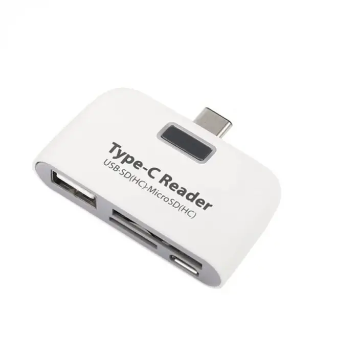 Type-C USB 3.1 Kart Okuyucu Çevirici, Micro USB ve SD Card Reader