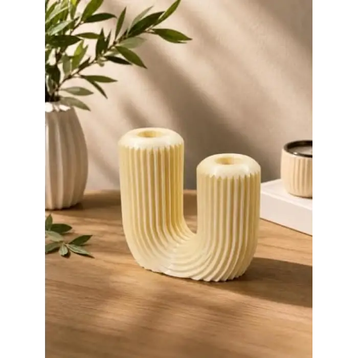 U Şekilli Dekoratif Mumluk | Konik Mumluk ve Modern Şamdan