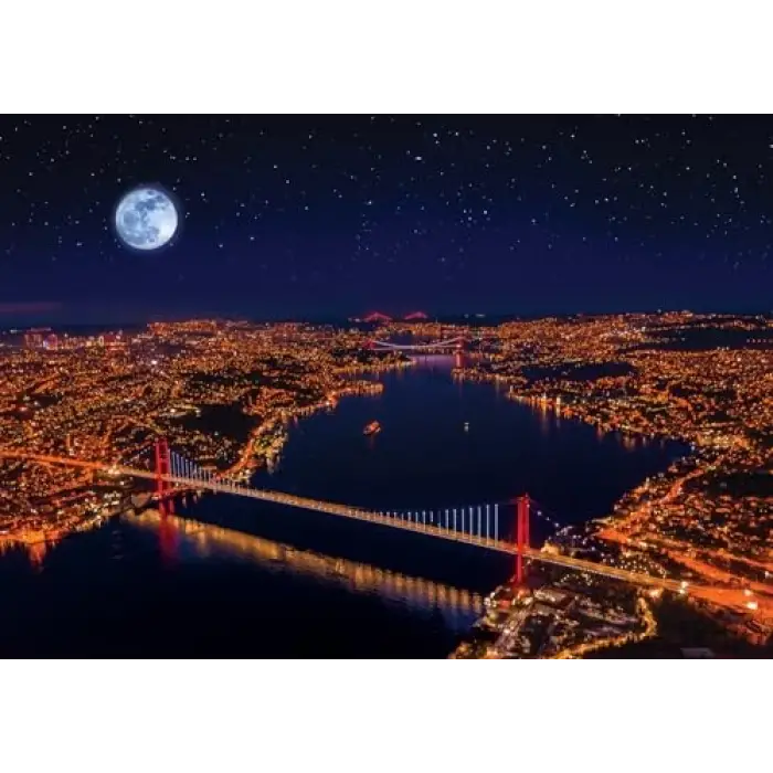 Üç Köprü, Bosphorus 1000 Parça Neon Puzzle