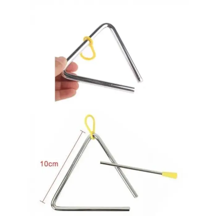 Üçgen Zil 10 Cm Çelik Üçgen Zil