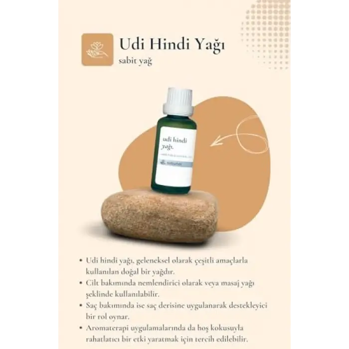 Udi Hindi Yağı 30 ml - Bitkisel Bakım Yağı