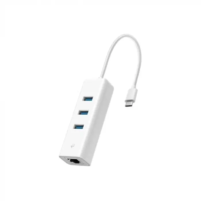 UE330C, USB Type-C den 3 adet Type-A 3.0 Hub ve Gigabit Ethernet Adaptörü