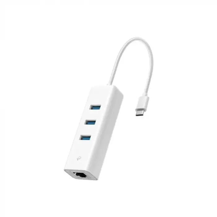 UE330C, USB Type-C den 3 adet Type-A 3.0 Hub ve Gigabit Ethernet Adaptörü