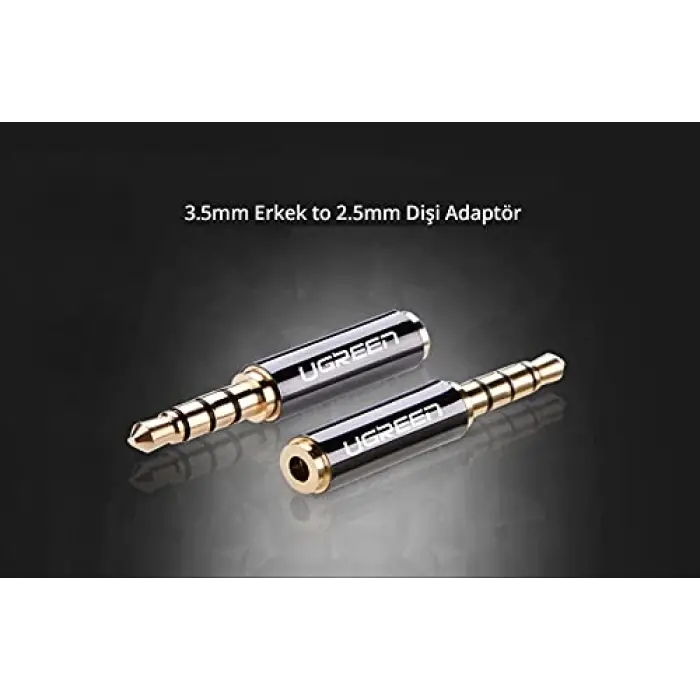 Ugreen 3.5mmden 2.5mmye Jack Dönüştürücü Siyah