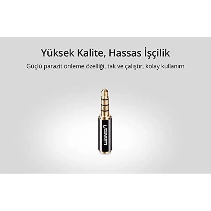 Ugreen 3.5mmden 2.5mmye Jack Dönüştürücü Siyah
