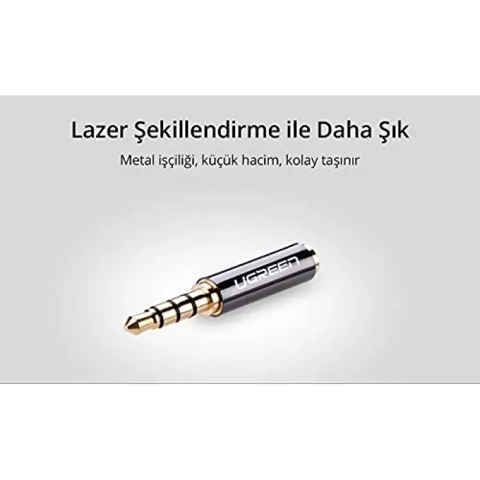 Ugreen 3.5mmden 2.5mmye Jack Dönüştürücü Siyah