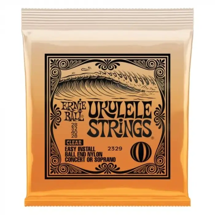 Ukulele ball end şeffaf naylon teller
