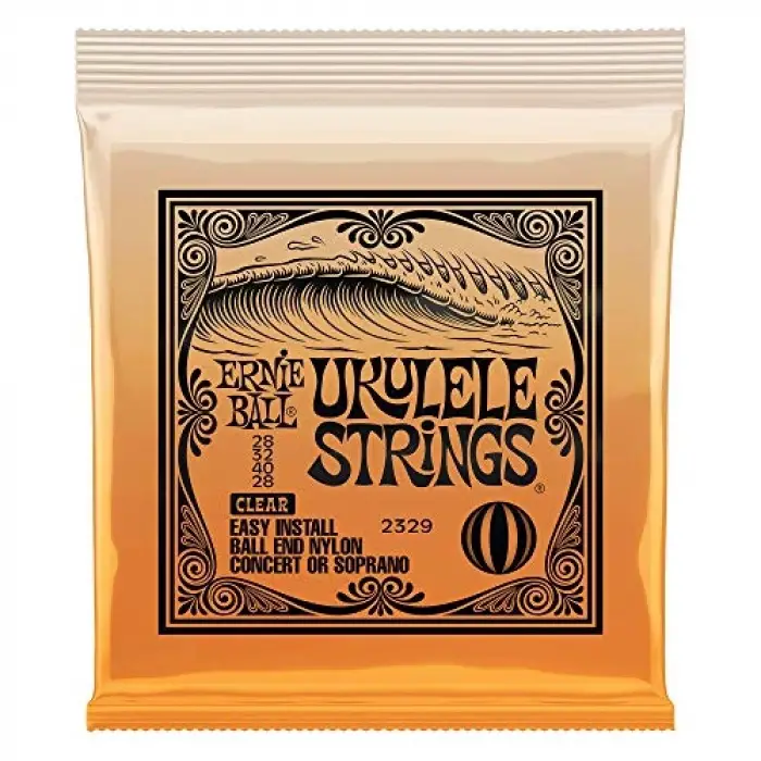 Ukulele ball end şeffaf naylon teller