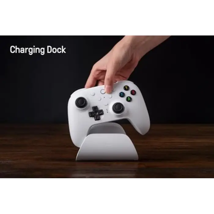 Ultimate 2 Wireless Gaming Controller with TMR Joysticks, Switchable Hall Effect/Tactile Triggers, Motion Control, 8Speed Wireless Tech, Charging Dock, RGB Fire Ring for PC & Android - Purper