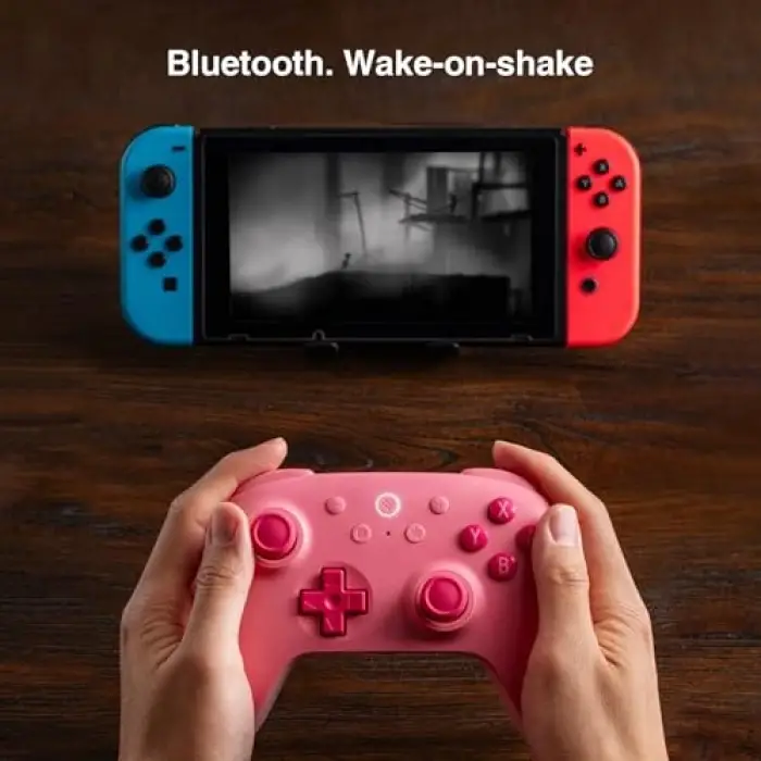 Ultimate 2C Bluetooth Controller for Switch 2, Switch/OLED/Lite, Hall Effect Joysticks, Non-linear Digital Triggers, Remappable L4/R4 Bumpers, 6-axis Motion, Rumble Vibration